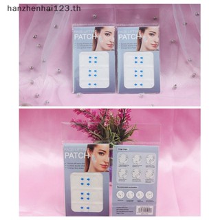 Hanhai สติกเกอร์เทปกาว V กันน้ํา ระบายอากาศ มองไม่เห็น สําหรับแต่งหน้า 12 ชิ้น 3 แผ่น TH