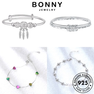 BONNY JEWELRY Silver มอยส์ซาไนท์ไดมอนด์ ต้นฉบับ เงิน กำไล กำไลข้อมือ แท้ 925 เครื่องประดับ ผู้หญิง เครื่องประดับ เกาหลี ผู้หญิง เรียบง่าย แฟชั่น M055