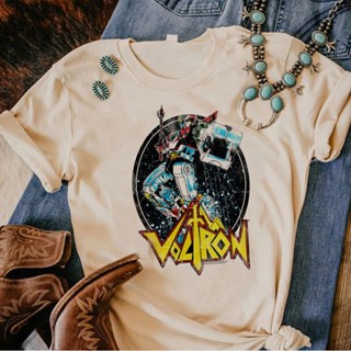 เสื้อยืด พิมพ์ลายการ์ตูนอนิเมะ Voltron สไตล์ญี่ปุ่น สําหรับผู้หญิง