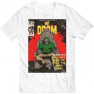 เสื้อยืด พิมพ์ลาย Mf Doom Rap T สไตล์คลาสสิก