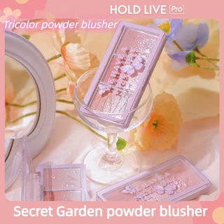 Hold LIVE Secret Garden อายแชโดว์บลัชออน เนื้อฝุ่น เปลี่ยนสีตามธรรมชาติ ติดทนนาน สําหรับแต่งหน้า