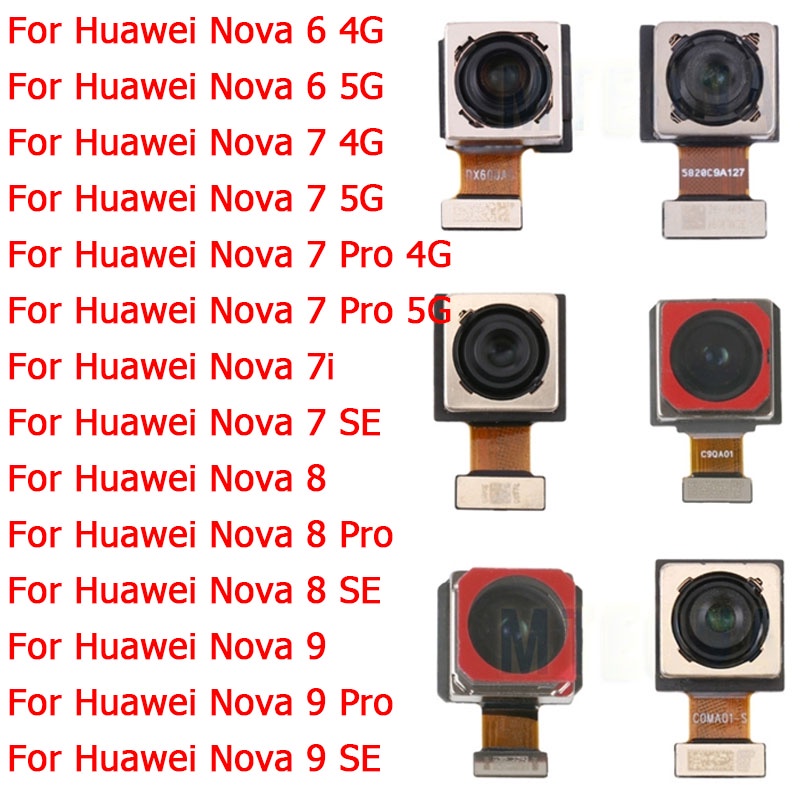 อะไหล่โมดูลกล้องหลัก ด้านหลัง สายเคเบิ้ลอ่อน แบบเปลี่ยน สําหรับ Huawei Nova 6 7 Pro 7i 8 9 SE 4G 5G