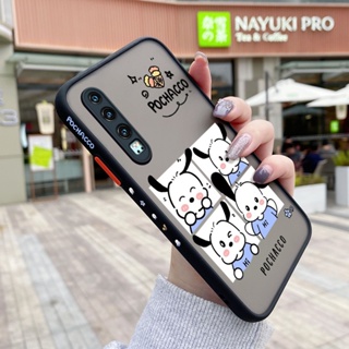 เคสซิลิโคนใส ขอบสี่เหลี่ยม กันกระแทก ลายการ์ตูน Pochacco สําหรับ Huawei P30 P30 Pro