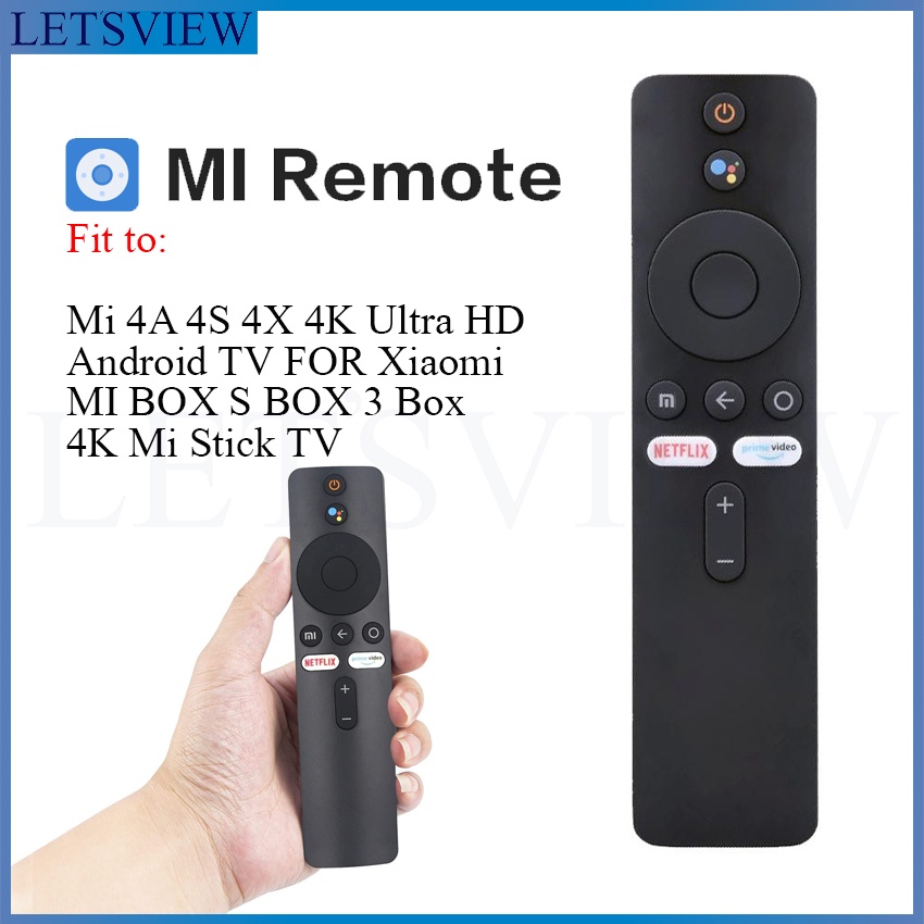 Letsview (EDITION 4 B70) XMRM-00A XMRM-006 รีโมตควบคุมด้วยเสียง สําหรับ Mi 4A 4S 4X 4K Ultra HD Android TV Xiaomi Mi Box S Box 3 กล่อง 4K Mi Stick TV