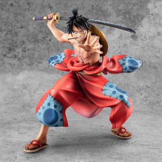 ใหม่ พร้อมส่ง ฟิกเกอร์วันพีช MegaHouse MH WA POP Wano Country Luffy Taro716089 Zgyq