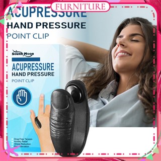 ♕ South Moon Acupressure Hand Pressure Point Clip การเผาผลาญไขมัน ลดท้องอืด บรรเทาความเมื่อยล้า ความเครียด ความวิตกกังวล รู้สึกไม่สบาย Shiatsu Clip Body Care FURNITURE