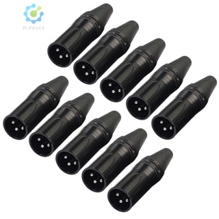 อะแดปเตอร์ปลั๊กเชื่อมต่อไมโครโฟน XLR 3Pin Male DIY 10 ชิ้น [Hidduck.th]