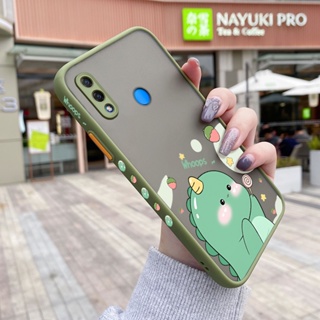 สําหรับ Huawei Nova 3i เคสการ์ตูนไดโนเสาร์น้อยน่ารัก กันกระแทก ฝ้าแข็ง เคสโทรศัพท์ ขอบลาย ซิลิโคนนิ่ม เคสป้องกัน