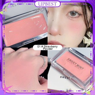 ♕ Sweet Mint Monochrome Blush Cream Fine Silky Pink Purple Pigment Low Saturation Natural Blush Easy To Color Long-last Face Makeup 5 Designs UPBEST