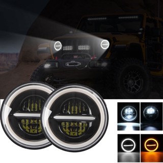 WRANGLER ไฟหน้า Led 7 นิ้ว 12v 24v สําหรับรถยนต์ รถจี๊ป รถจักรยานยนต์ ออฟโร้ด