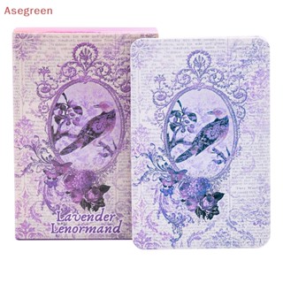 [Asegreen] การ์ดเกมกระดาน Lavender Lenormand Oracle สําหรับครอบครัว ผู้เริ่มต้น