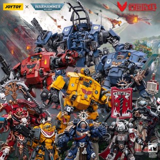 โมเดลฟิกเกอร์ทหาร Joytoy Dark Source Warhammer Unbeaten Reducer Fearless Mecha Grey Knight Extreme Warrior ของเล่นสําหรับเด็ก