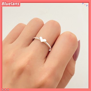 Bluelans 1 คู่ วงกลมนิ้ว สีพื้น โรแมนติก ดูดี จับคู่ ผู้หญิง ชุดวงกลม สําหรับของขวัญ