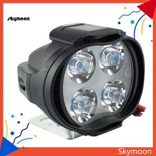 Skym* โคมไฟสปอตไลท์ LED 4 ดวง 12W สว่างมาก สําหรับติดด้านหน้ารถมอเตอร์ไซค์