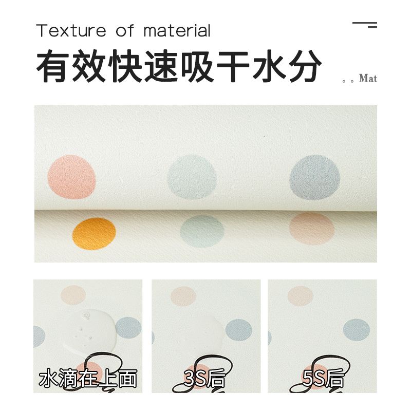 แผ่นซับน้ํา ดูดซับน้ํา และแห้งเร็ว แผ่นกันน้ํา โต๊ะ แผ่นกันน้ํา ล้างทําความสะอาดได้ แผ่นซับน้ํา ป้องกันเชื้อรา - รูปที่ 3