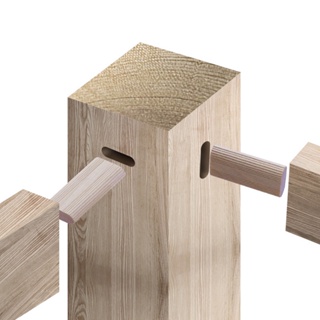 Maxpower 50 ชิ้น Beech Wood Domino Tenon Stopper สำหรับงานหัตถกรรมงานไม้เฟอร์นิเจอร์ Splicing Connector