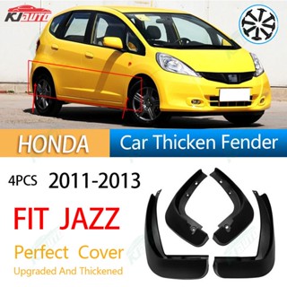 บังโคลนหน้า หลัง กันชน กันฝุ่น อุปกรณ์เสริม สําหรับตกแต่งรถยนต์ Honda Jazz 2011 2012 2013 GE