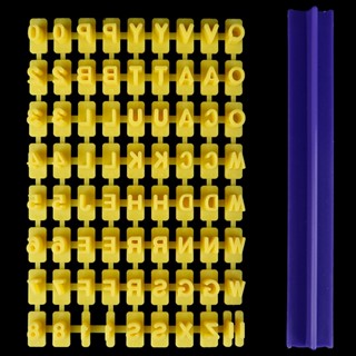 Tt แม่พิมพ์ ลายตัวอักษร ตัวเลข สําหรับทําคุ้กกี้ ฟองดองท์