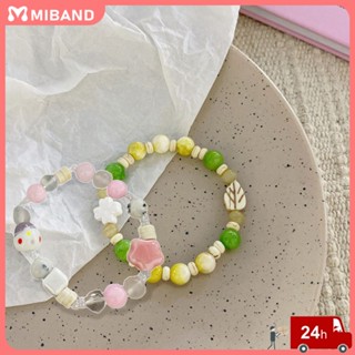 Ready stock 1pc สร้อยข้อมือ ลูกปัดคริสตัล Gelang Tangan ดอกไม้ แฟชั่น สร้อยข้อมือ Ins ปรับได้ สร้อยข้อมือนำโชค สำหรับเพื่อนที่ดีที่สุด ของขวัญ เครื่องประดับ สำหรับผู้หญิง สาว นักเรียน เครื่องประดับแฟชั่น