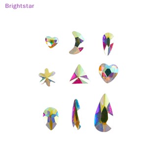 Brightstar 3 ชิ้น / เซต ฟันปลอม คริสตัล เพชร เครื่องประดับฟันปลอม อะคริลิค ตกแต่งฟัน เครื่องประดับใหม่