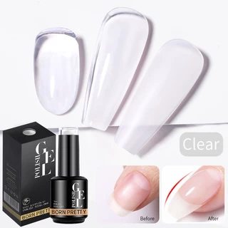 【Local】BORN PRETTY Clear Rubber Base Gel Nail Polish BuilderS Base Gel Nail Strengthener Soak Off กึ่งถาวร 15ml
