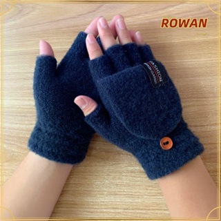 Rowans ถุงมือถัก แบบครึ่งนิ้ว ให้ความอบอุ่น แฟชั่นฤดูหนาว สํ…