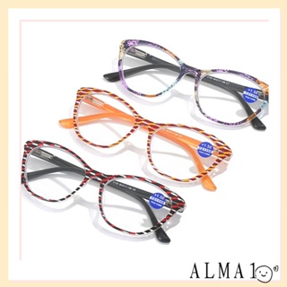 ALMA Bifocal แว่นตาอ่านหนังสือ ป้องกันดวงตา เบาพิเศษ สบาย วินเทจ แบบพกพา ป้องกันแสงสีฟ้า สายตาสั้น สําหรับผู้ชาย ผู้หญิง