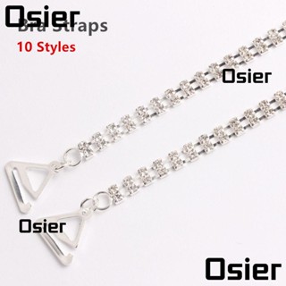 Osier1 สายรัดบรา เซ็กซี่ หรูหรา คริสตัล ชุบเงิน