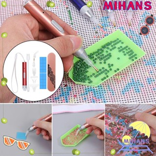 Mihan กล่องเก็บปากกาปักครอสติชคริสตัล 5D อุปกรณ์เสริม สําหรับตกแต่งเล็บ DIY