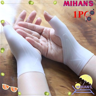 Mih 1 ชิ้น ซิลิโคนเจล ถุงมือบําบัดสุขภาพ บีบอัดนิ้วหัวแม่มือ ป้องกันโรคข้ออักเสบ ถุงมือ