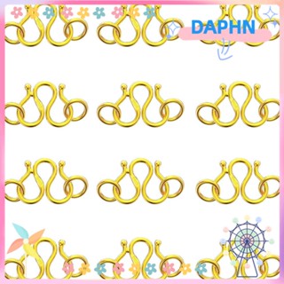 DAPHS ตะขอ รูปตัว M สีทอง เส้นผ่านศูนย์กลาง 4.5 มม. 8.5*8 มม. สําหรับสร้อยคอ แหวน สร้อยคอ