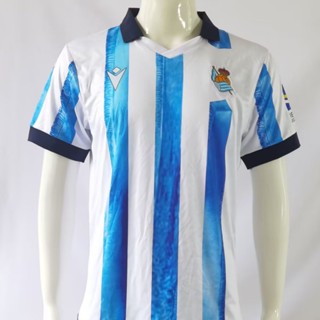 เสื้อกีฬาแขนสั้น ลายทีมชาติฟุตบอล Real Sociedad 23 24 ชุดเหย้า แห้งเร็ว ไซซ์ S - 2XL AAA