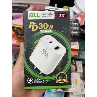 BLL 217 หัวชาร์จ 30W ชาร์จเร็ว 1 USB-C / 1 USB-A Quick Charge 3.0