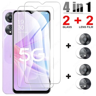 4 In 1 HD Tempered Glass For Oppo A78 4G 5G 78a A 78 CPH2565 CPH2483 CPH2495 Camera Screen Protector Protective Glass