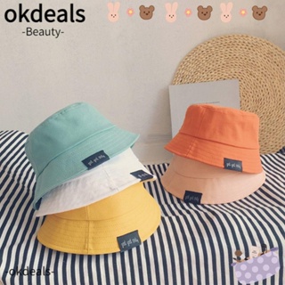 OKDEALS หมวกบักเก็ตน่ารัก เหมาะกับเดินชายหาด สําหรับเด็กผู้ชาย และเด็กผู้หญิง