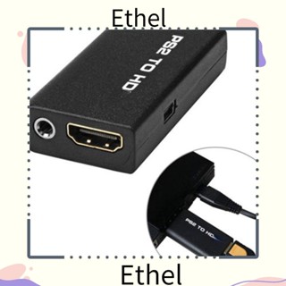 ETHEL1 อะแดปเตอร์แปลงสายเคเบิล HD Plug and Play 480i 480p 576i Game to HDMI PS2 to HDMI Display Modes สําหรับเกม