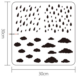 Pet แผ่นแม่แบบฉลุลาย ฉลุลาย 300x300 มม. สําหรับตกแต่งสมุดภาพ อัลบั้มภาพ DIY