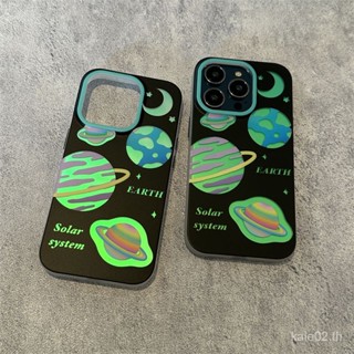 เคสมือถือ ลายดาวเคราะห์ ดวงจันทร์ ดาวเคราะห์ เลเซอร์ กันกระแทก สําหรับ iPhone 14 iPhone 14 Pro Max 13 New Style 12 Skin Feel 11