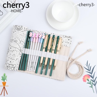 Cherry3 กระเป๋าดินสอ กระเป๋าเครื่องสําอาง ความจุขนาดใหญ่ แบบพกพา 36 48 72 หลุม