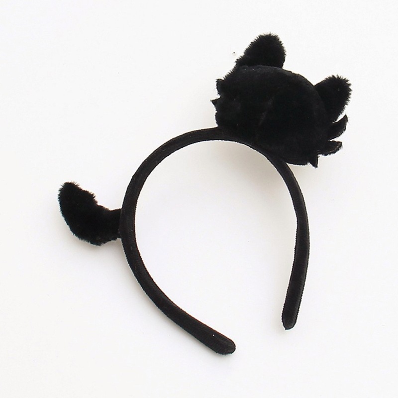 Jenniferab นักเรียนถ่ายภาพ Hairband ตุ๊กตาแมวรูปร่างผม Hoop สําหรับปาร์ตี้ฮาโลวีน