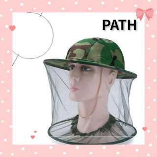 Path หมวกคลุมไหล่ ป้องกันยุง ลายพราง สีเขียวพราง สีเหลือง สําหรับกลางแจ้ง