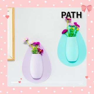 PATH แจกันซิลิโคน กระถางดอกไม้ไฮโดรโปนิกส์ สร้างสรรค์ ติดบนผนัง DIY สําหรับตกแต่งผนัง สํานักงาน