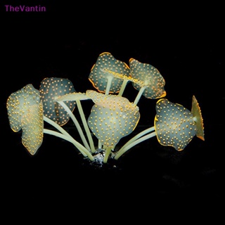 Thevantin ปะการังจําลอง ซิลิโคน รูปเห็ด สีสันสดใส เครื่องประดับ สําหรับตกแต่งตู้ปลา 2023