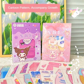 หนังสือของเล่น DIY ของขวัญเด็กการ์ตูน Kuromi Melody Creative หนังสือเงียบ หนังสือของเล่นบีบอัด ผลิตภัณฑ์กึ่งสำเร็จรูปเปลี่ยนวัสดุ MOLISA