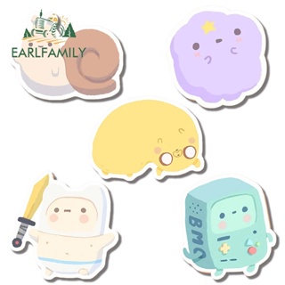 Earlfamily สติกเกอร์ไวนิล ลาย Adventure Time with Fenn and Jack Chibi กันน้ํา 13 ซม. สําหรับติดตกแต่งรถยนต์