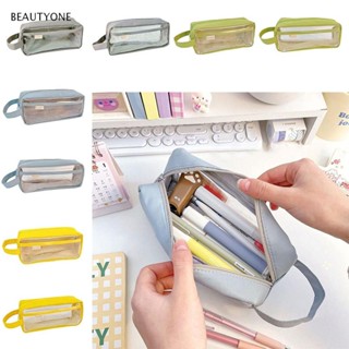 TOPBEAUTY กระเป๋าดินสอ กระเป๋าปากกา แบบใส ให้เป็นของขวัญ