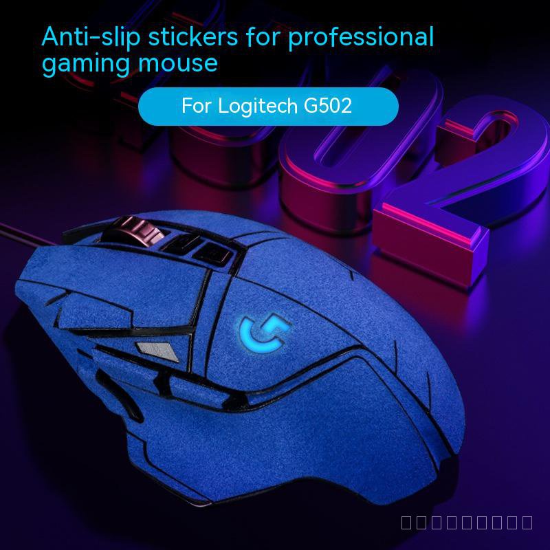 สติกเกอร์หนังนิ่ม กันลื่น ดูดซับเหงื่อได้ดี ลายเมาส์ไร้สาย สําหรับ Logitech G502 DYQZ