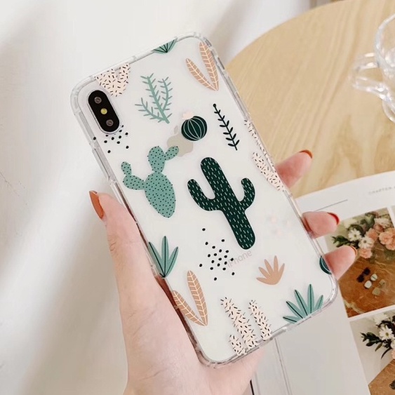 เคสกันแคร็กพิมพ์กระบองเพชร oppo a3 nfc a3x a60 a78 4g 6 pro a16k a17k a16e a15 a31 a1k a54 a5s a7 a1
