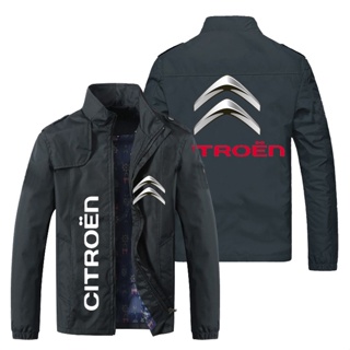 CITROEN LOGO jacket car shop custom work clothes C5X C6 C2 C3-XR C5 C4 C3 outdoor driving loose thin cardigan stand collar windbreaker