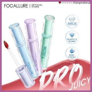 Focallure Lip Glaze ลิปสติก Jelly Water Light Lip Glaze ลิปกลอสให้ความชุ่มชื้น Non-stick Cup Lip Glaze Moisturizing And Lasting cod